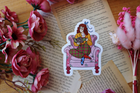 Sticker ‚Lesende Mama‘