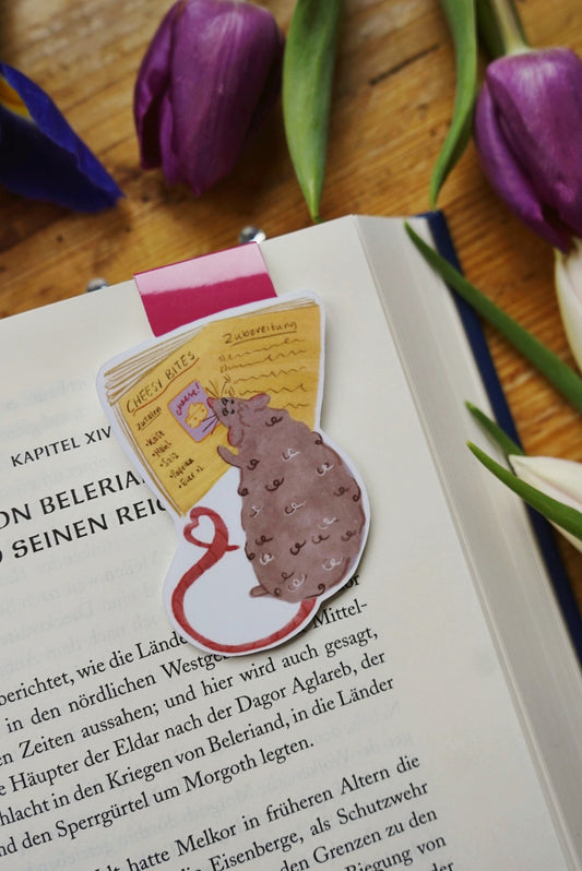 Magnetisches Lesezeichen „Herr Leseratte“