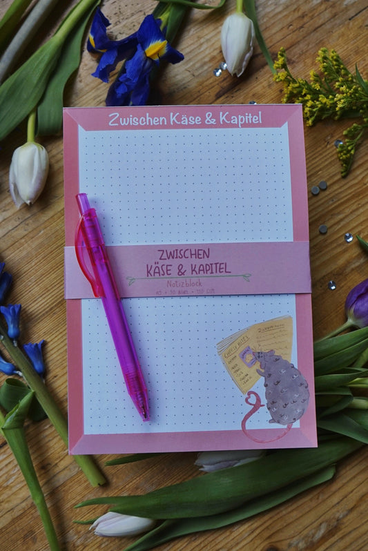 'Zwischen Käse & Kapitel' Notizblock
